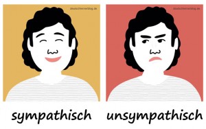 sympathisch - unsympathisch -  Adjektive - Gegensatzpaare